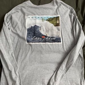 Men’s Grey Quicksilver Long Sleeve Shirt
